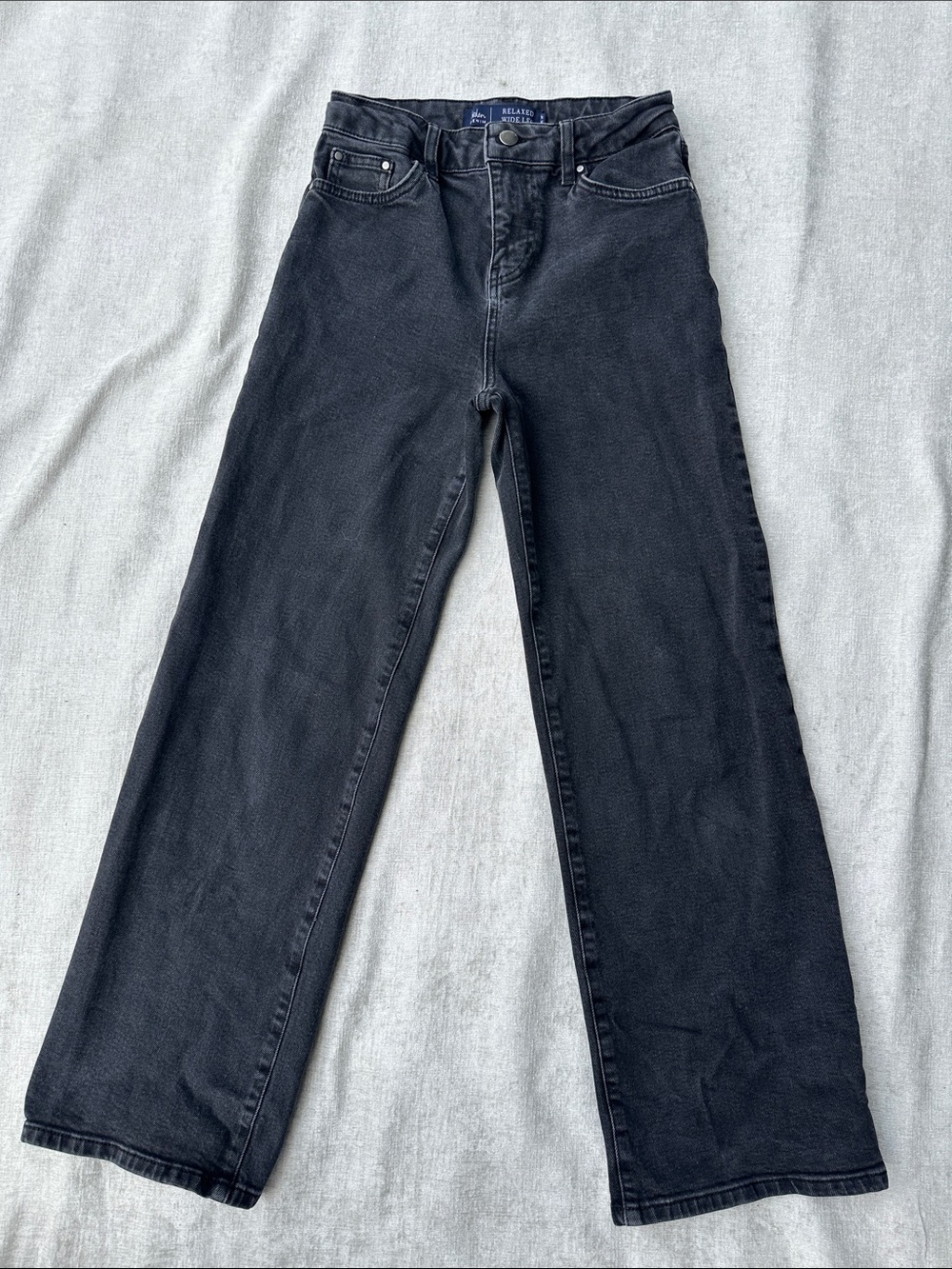 Boden Black Relaxed Wide Leg Women’s Jeans (2P)